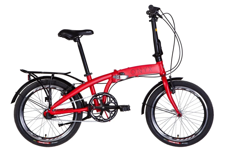 Faltrad Folding Bike 20" City Stadt Gepäckträger Rack Aluminium Rot RH 32 cm - Bild 2 von 3