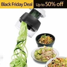 Spiral Slicer Spiralizer Vegetable Cutter Zucchini to Pasta Noodle Maker Compact