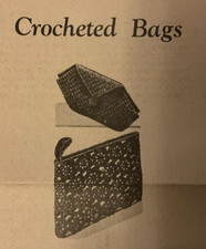7287 Vintage purse bag clutch Pattern to Crochet Reproduction 