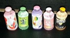 5 Miniature Mini Bottles Pop Juice Mini Dollhouse Accessories Props Food