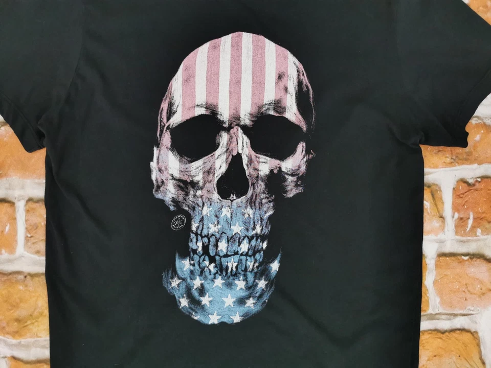 *CONVERSE ALL STAR USA VINTAGE T SHIRT*CHUCK TAYLOR*TOTENSCHÄDEL*GR: L*TIP TOP - Bild 2 von 4