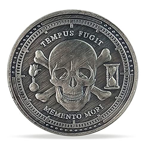 Memento Mori Memento Vivere Coin Stoic Reminder Token Skull