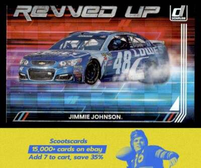 2023 Donruss Jimmie Johnson Revved Up Checkers #RU6 Hendrick Motorsports