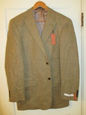 Perry Ellis vintage Portfolio WOOL Sport Coat Jacket Men Size 42L NEW