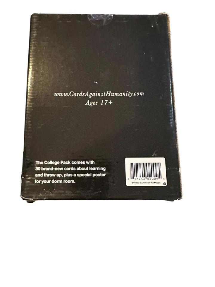 Cards Against Humanity: College Pack Sealed BRAND NEW Includes 30 Cards +Poster - Image 4 of 4