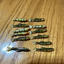 12 Felmlee UnRigged Perch Minnows 1” Fishing Lures