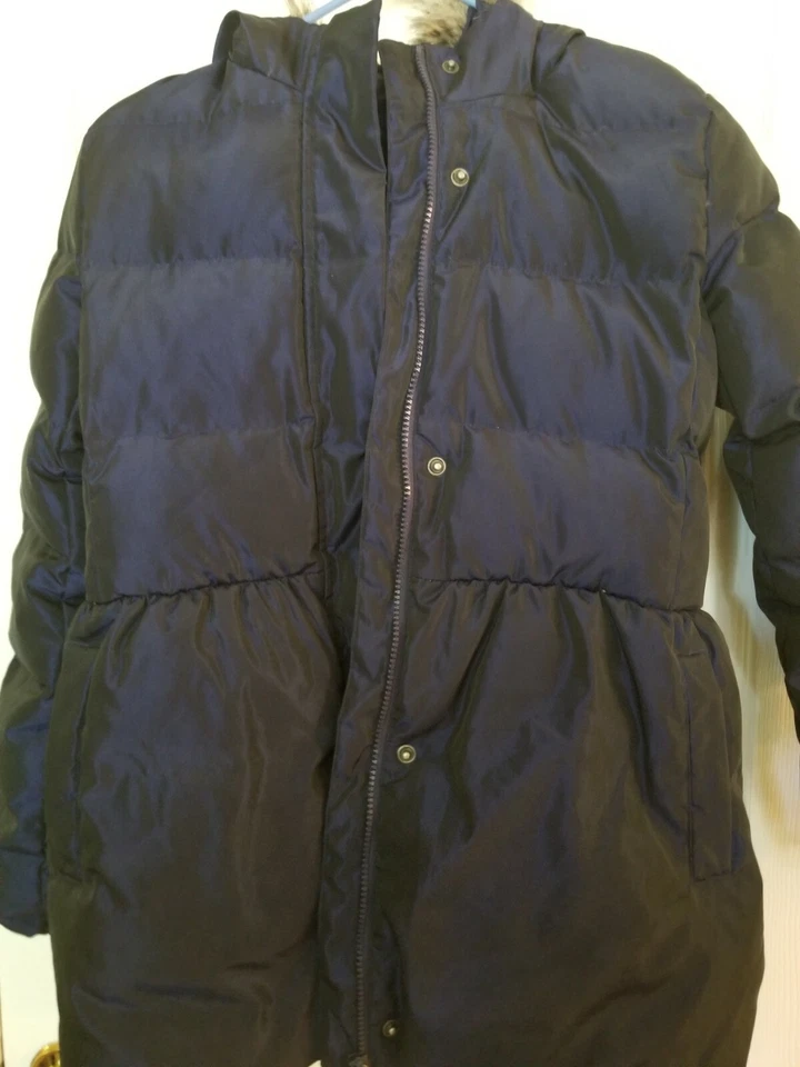 GapKids девочек зимнее пальто в темно-синий металлический цвет размер XL - Изображение 4 из 4