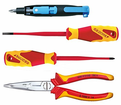 Gedore 1102-006 VDE - Set di 4 attrezzi VDE in L-BOXX Mini (y8m)
