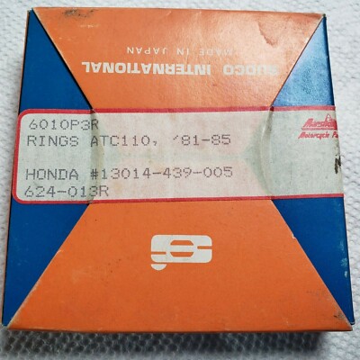 NOS (1) One Honda ATC110 ATC Over sized  .75 Piston Ring Set - 13011-439-005