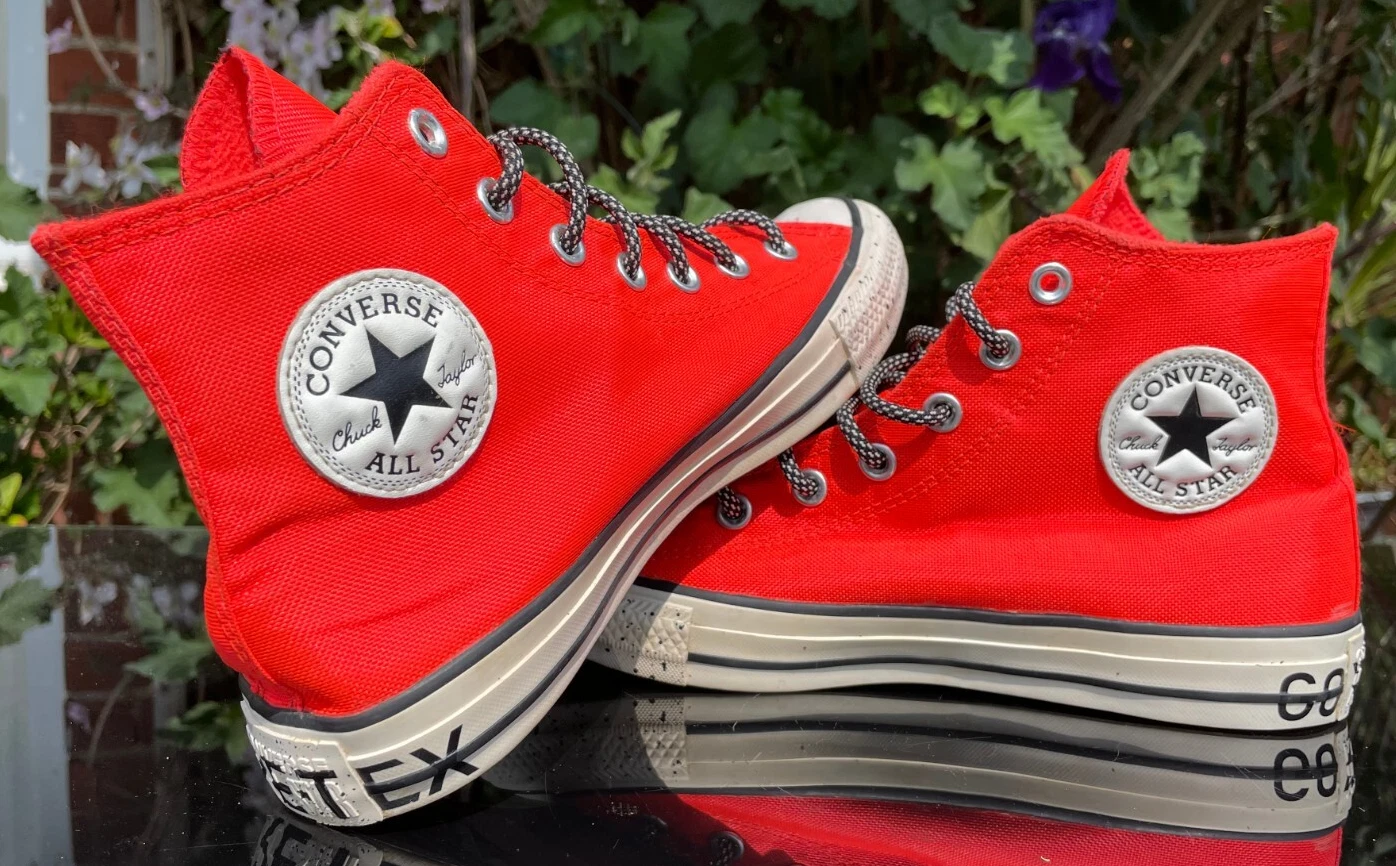 Stivali Converse All Star Gore tex taglia 6 stringati Chuck Taylor hi tops flo arancione