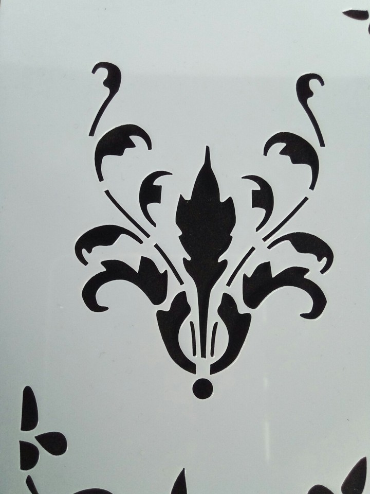 A4 Wall Stencil Reusable Template Corner Mandala Home Decor Mask ...