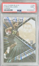 POP2💎Kyren Williams💎SSP /25💎2022 Panini Black RC #188 Copper Rookie