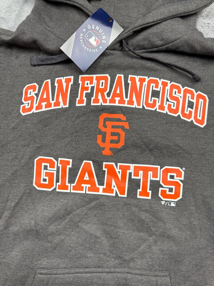 Suéter de los Gigantes de San Francisco para Hombres Extra Grande Gris Fanáticos MLB Béisbol Foto 2 de 4