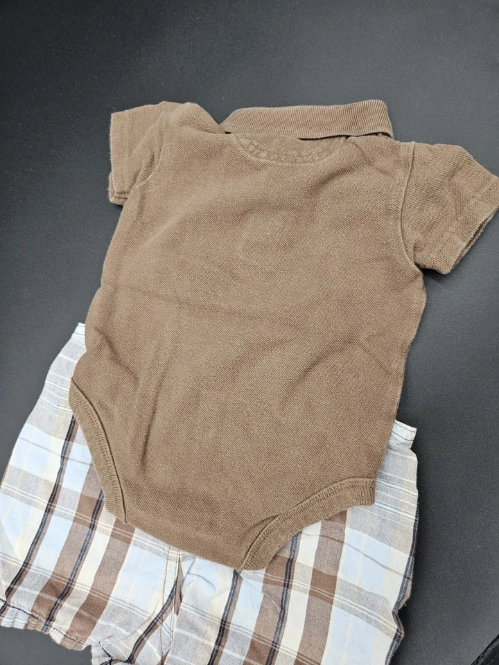 Macacão e camisa Sonoma 0-3 meses, conjunto de bebê 2 peças, roupas infantis, recém-nascido - Imagem 3 de 4