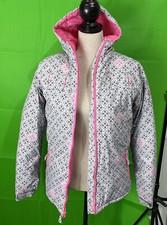 Columbia Pink Grey Puffer Jacket Youth 18-20