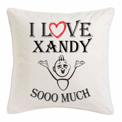 I Love Xandy KISSENBEZUG 40X40cm Ich Liebe Xandy Weiss 159269