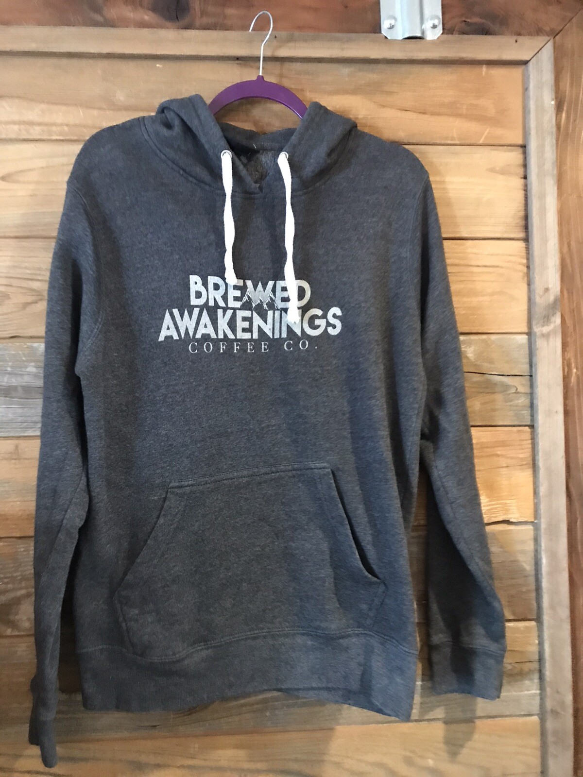 Brewed Awakenings Coffee Company Williams AZ Women's Hoodie Sweatshirt Large eBay