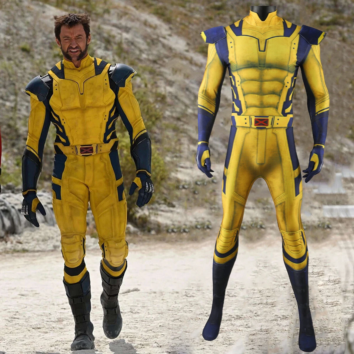 The Wolverine Deadpool 3 Jumpsuit Cosplay Costume Men Stage