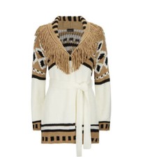 Ladies James Lakeland Fringe Collar Cardi Size Large (14) Brand New #v9