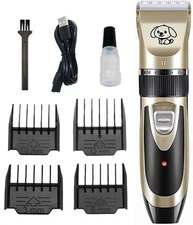 Dog Cat Pet Electric Hair Clipper Trimmer Grooming Kit Rechargeable Cordless