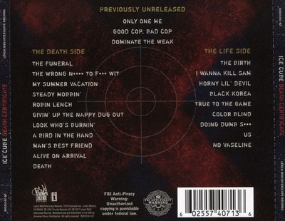 ICE CUBE - DEATH CERTIFICATE [25TH ANNIVERSARY EDITION] [PA] NEW CD
