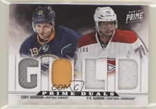 2012-13 Panini Prime Prime Duals 61/100 PK Subban Cody Hodgson #13 0m0g