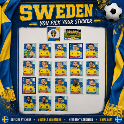 2026 100% Authentic Panini FIFA World Cup Sweden Stickers Pick Team Logo Players