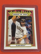 2021 Topps Heritage Baseball High Number Now And Then Slam Diego Eric Hosmer
