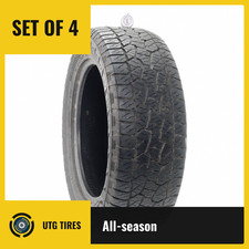 Set Of 4 Used 27555r20 Hankook Dynapro Atm 113t - 7-932 O5ke