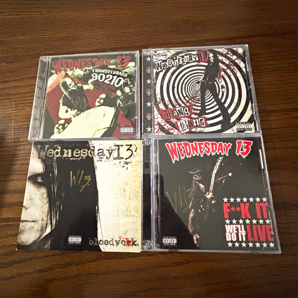 WEDNESDAY 13 CD LOT ALL SIGNED EXCEPT SKELETONS
