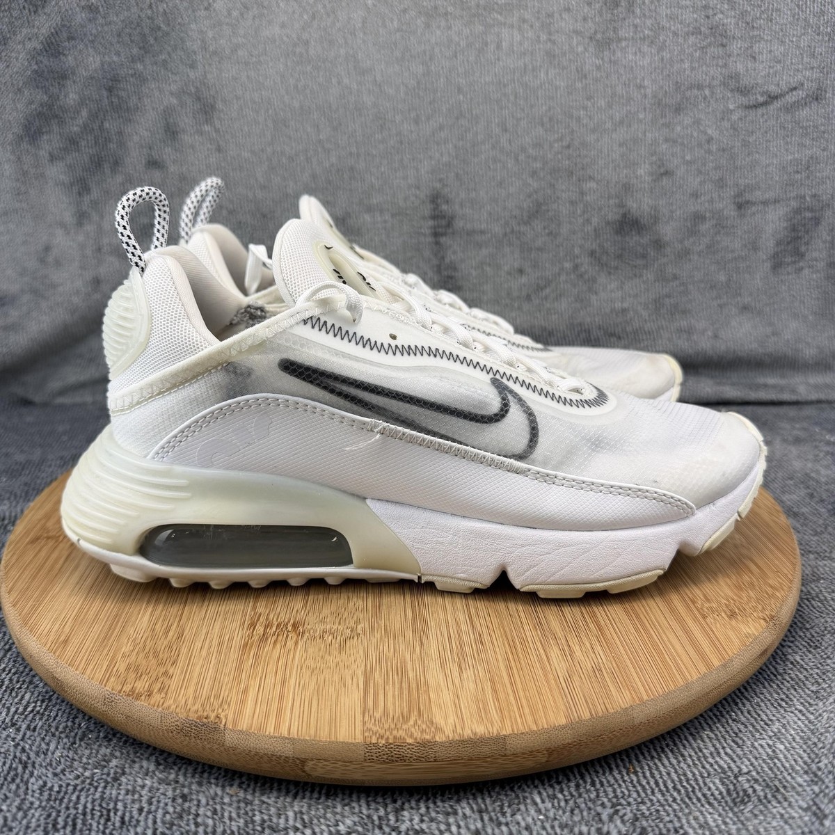 Nike Air Max 2090 Shoes Womens Size 8 White Mesh Running Sneakers 