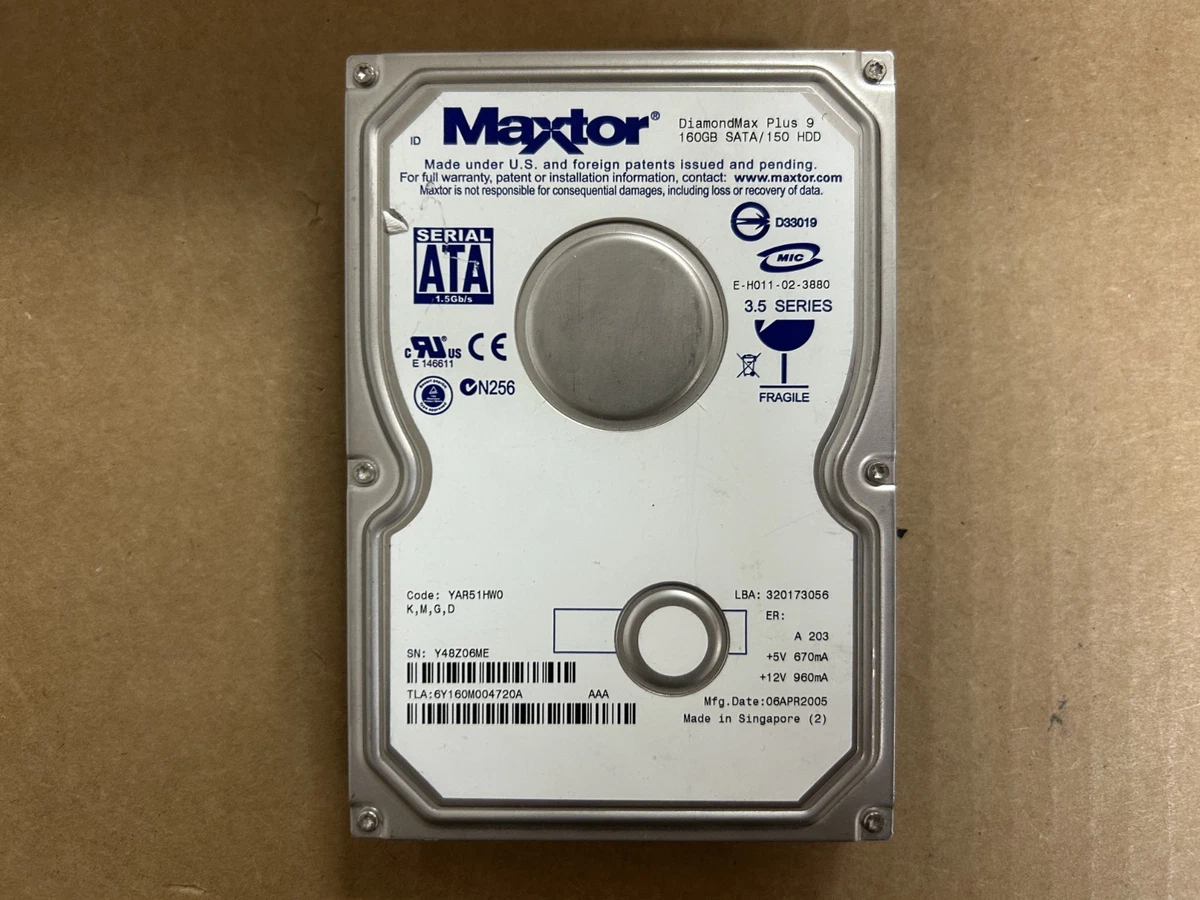 外付けハードディスク・ドライブ Maxtor DiamondMax Plus 9 80GB HDD Maxtor Diamondmax Plus 9 for sale | eBay