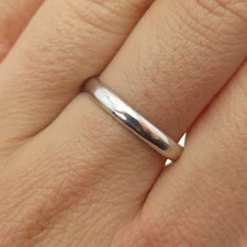 BOMA 925 Sterling Silver Vintage Classic Wedding Band Ring Size 8.75