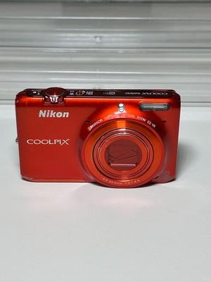 Excellent Nikon Coolpix S6500 Orange 16MP Compact Digital Camera