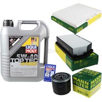 Mann Inspektionspaket 5L Liqui Moly Top Tec 4100 5W-40 FüR KIA Cee'd 1.6 GT Pro