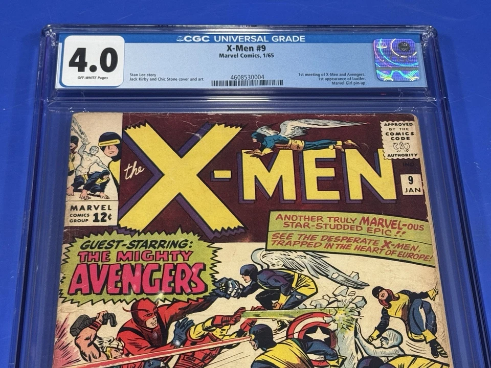 X-Men #9 CGC 4.0 OW 1st Meeting Appearance X-Men & Avengers Marvel Comic 1965 - Image 2 of 3