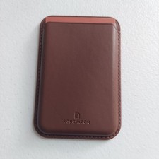 LONGVADON MagSafe Napa Leather Cardholder Marron Caramel Brown Wallet
