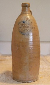 German Stoneware Mineral Water/Seltzer Bottle Carl Tielsch