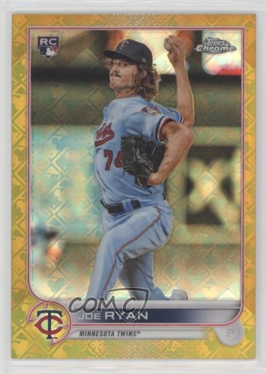 2022 Topps Chrome Logofractor Edition Gold Refractor 20/50 Joe Ryan #57 00am