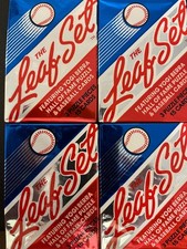 1990 Leaf Set Baseball UNOPENED Pack Lot of 4 Packs Series 1 - Free Shipping