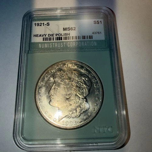 1921-S Morgan Silver Dollar MS62