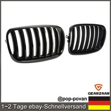 Kühlergrill Frontgrill kompatibel mit BMW X5 E70 X6 E71 2007-2013 ABS-Kunststoff