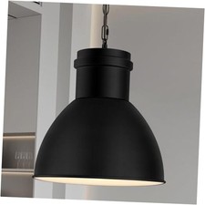 Pendant Lights Kitchen Island, 10.6" Large Metal Shade and 70.9'' Black