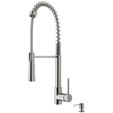 Vigo VG02032STK2 Laurelton 1.8 GPM Pre-Rinse Swivel Kitchen Faucet - Stainless