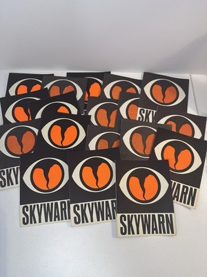 19 Skywarn Tornado Weather Logo Label Sticker Decal  4 x5 