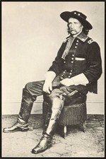 Lt Colonel George Custer Vintage Continental Postcard Unposted