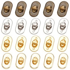 20 PCS Purse Turn Locks Clasp Closure Twist Fastener Bag Hardware 4 Colors