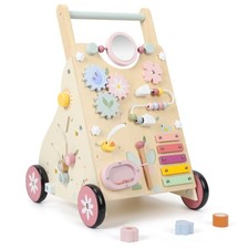 Wooden Baby Walker, Baby Push Walker, Push Walker Toys for Babies Learning to...