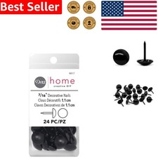 Upholstery Hammer with Magnetic Head - 7/16'' Black Tool for Upholstery Crafts