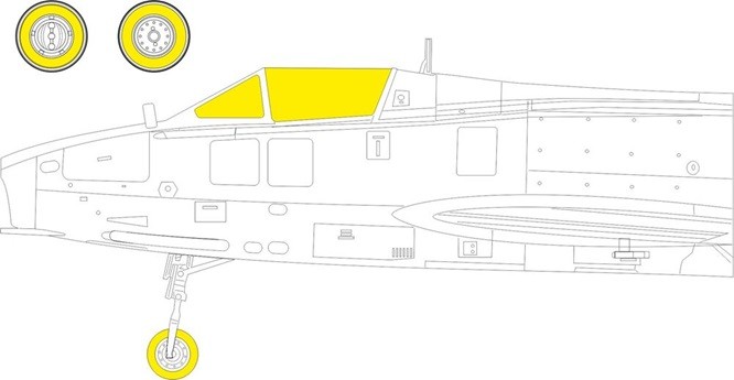Eduard Accessories EX1048 - 1:48 SMB-2 Super Mystere TFace - New